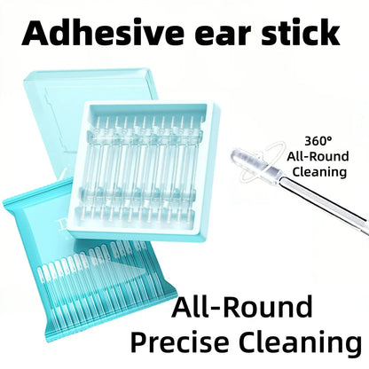 YS00115 ---Stickable Sticky Ear Stick Ear Cleanser Soft Silicone Removal Tool for Men, Women and Children